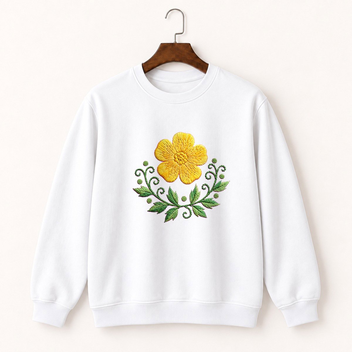 Buttercup Flower Crewneck Sweatshirt 5