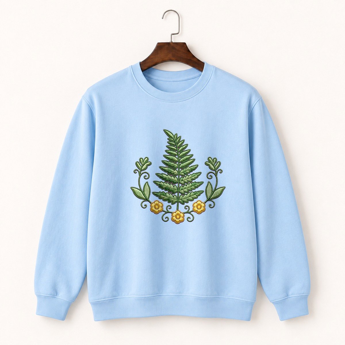 Fern Frond Crewneck Sweatshirt 1