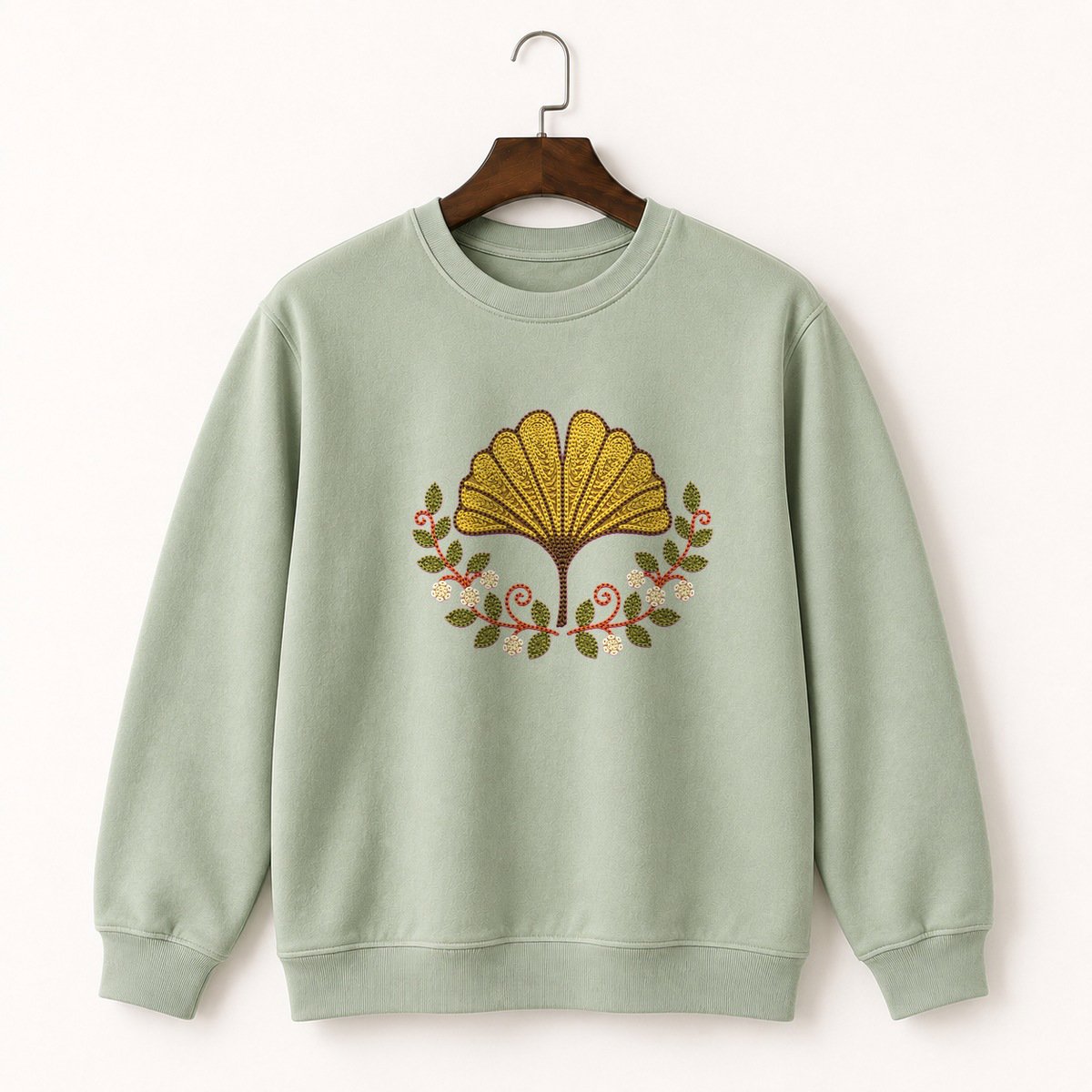 Ginkgo Leaf Crewneck Sweatshirt 2
