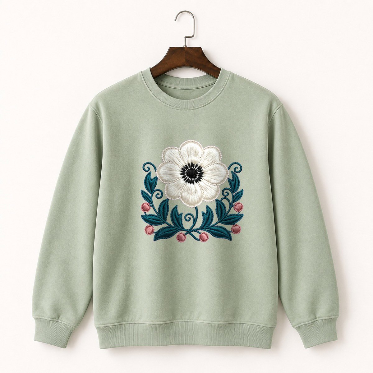 Anemone Flower Crewneck Sweatshirt 2