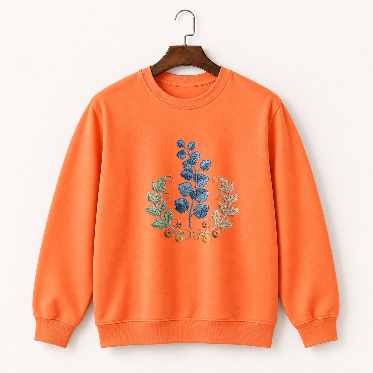 Eucalyptus Branch Crewneck Sweatshirt 3
