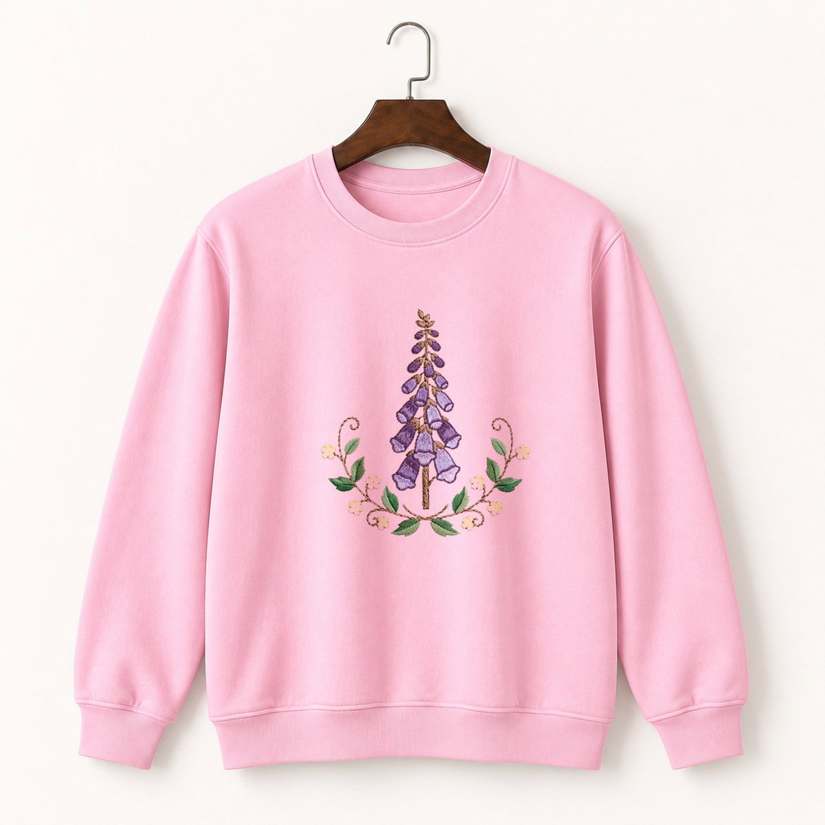 Foxglove Flower Crewneck Sweatshirt 4