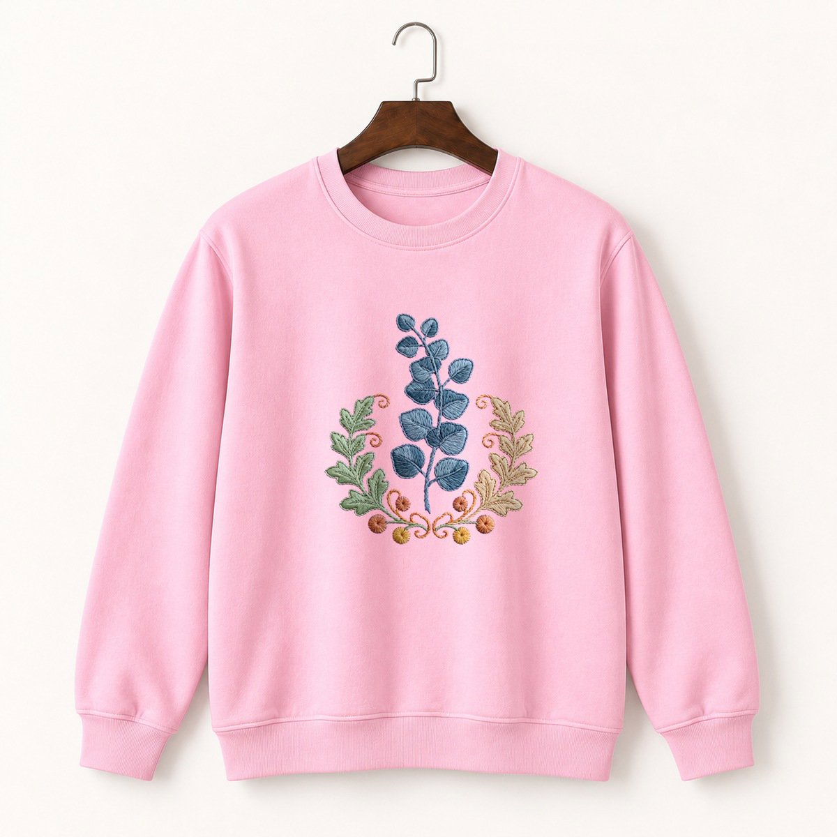 Eucalyptus Branch Crewneck Sweatshirt 4