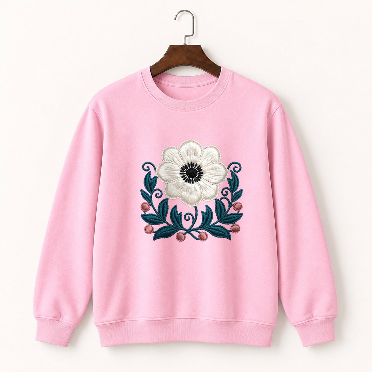 Anemone Flower Crewneck Sweatshirt 4