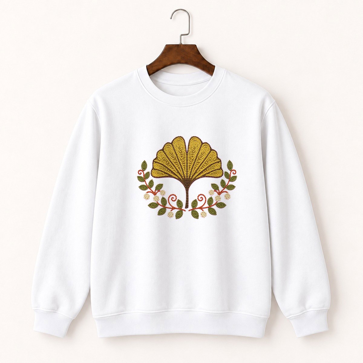 Ginkgo Leaf Crewneck Sweatshirt 5