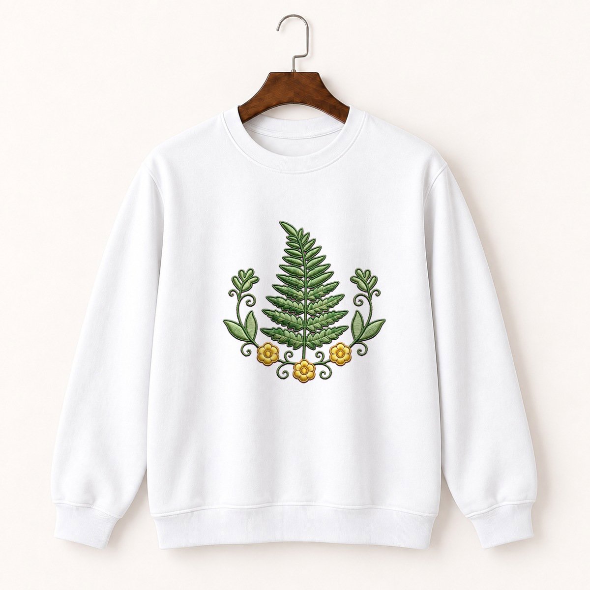 Fern Frond Crewneck Sweatshirt 5
