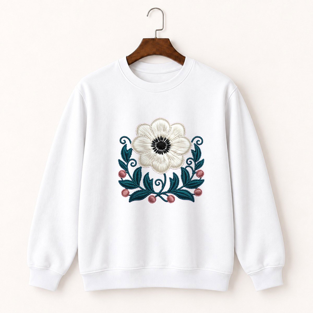 Anemone Flower Crewneck Sweatshirt 5