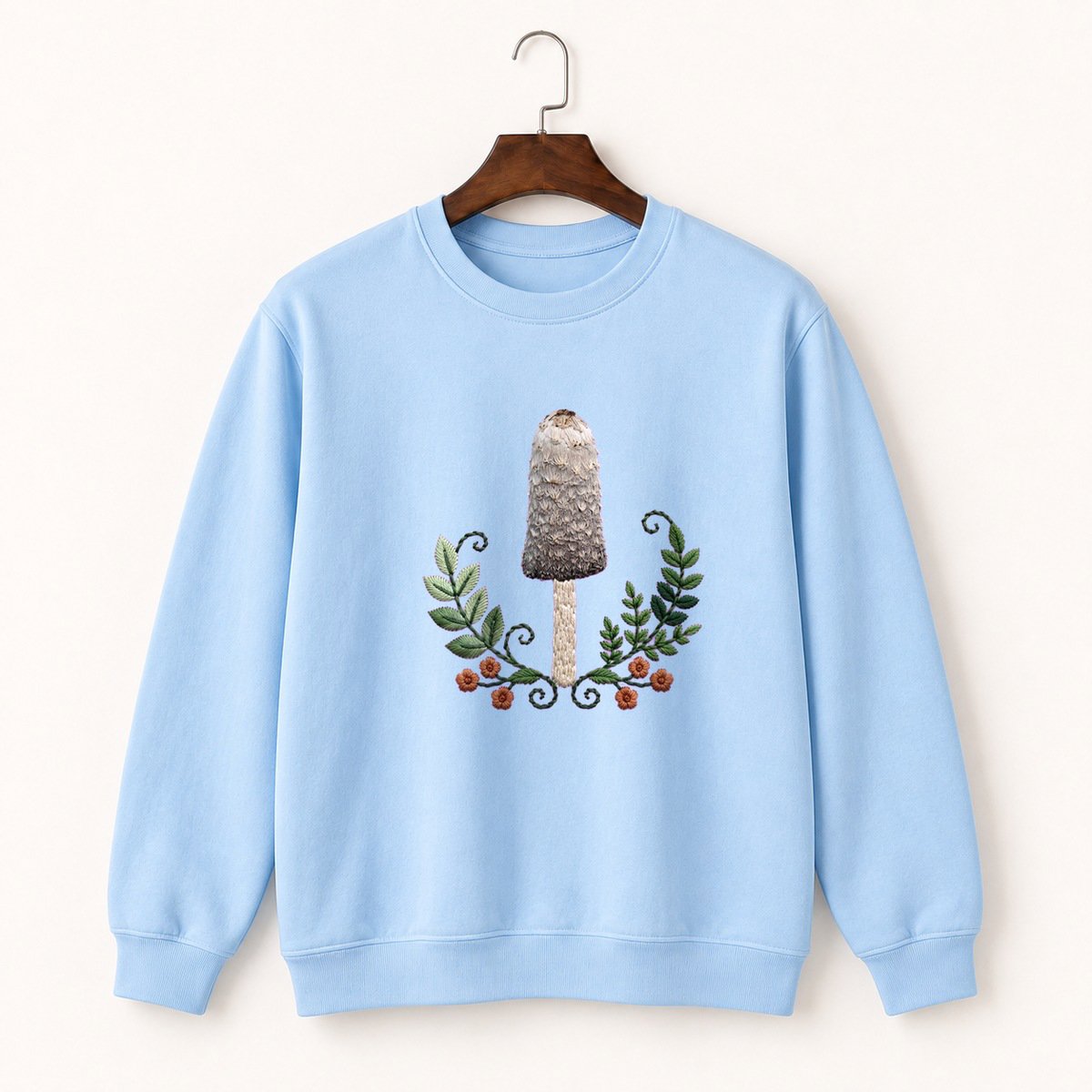 Ink Cap Mushroom Crewneck Sweatshirt 1