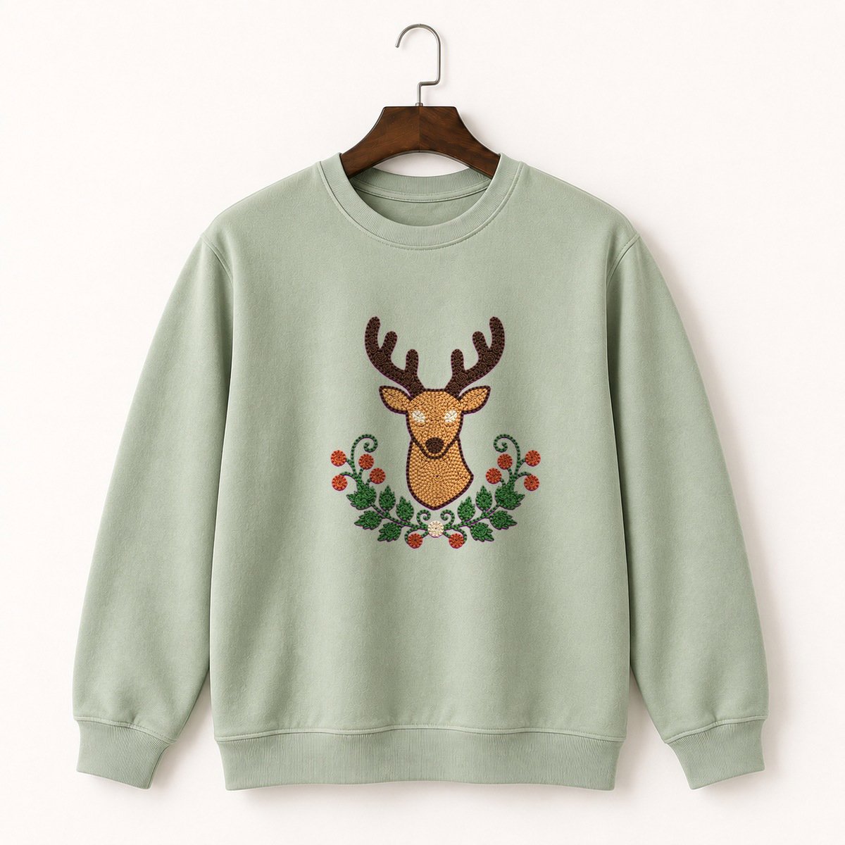 White-Tailed Deer Crewneck Sweatshirt 2