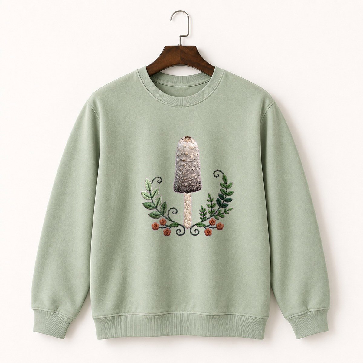 Ink Cap Mushroom Crewneck Sweatshirt 2