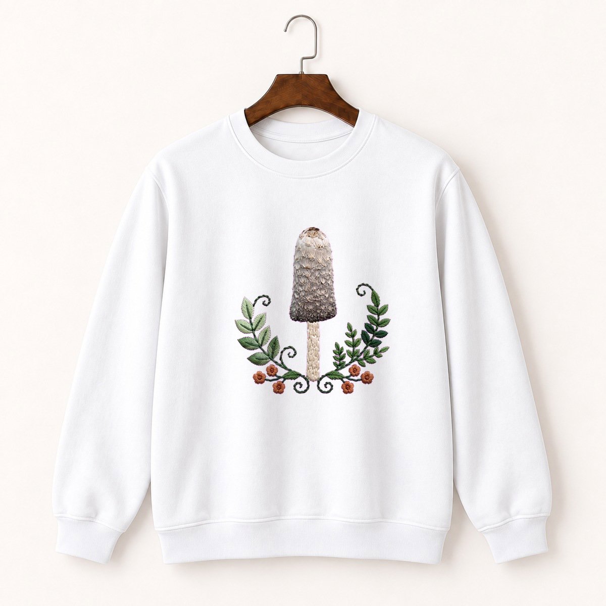 Ink Cap Mushroom Crewneck Sweatshirt 5