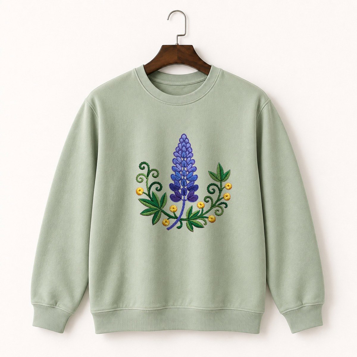 Lupine Flower Crewneck Sweatshirt 2