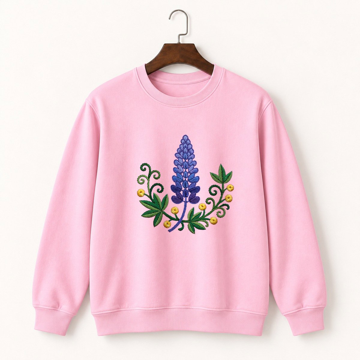 Lupine Flower Crewneck Sweatshirt 4