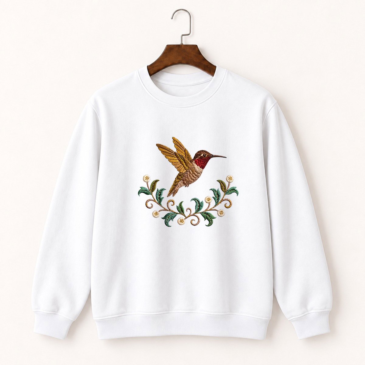 Ruby-Throated Hummingbird Crewneck Sweatshirt 5