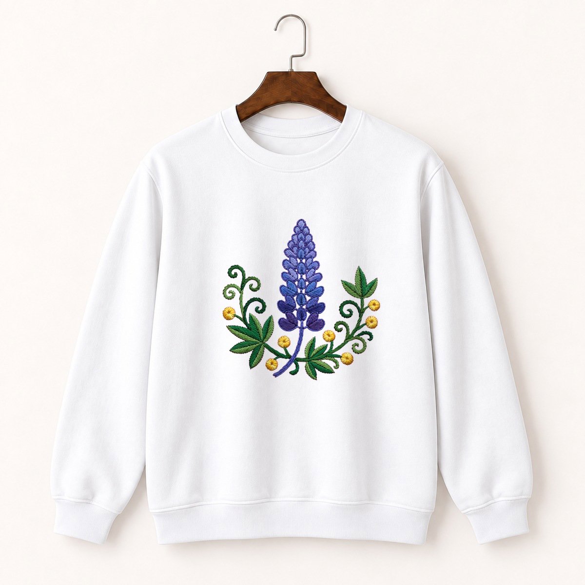 Lupine Flower Crewneck Sweatshirt 5