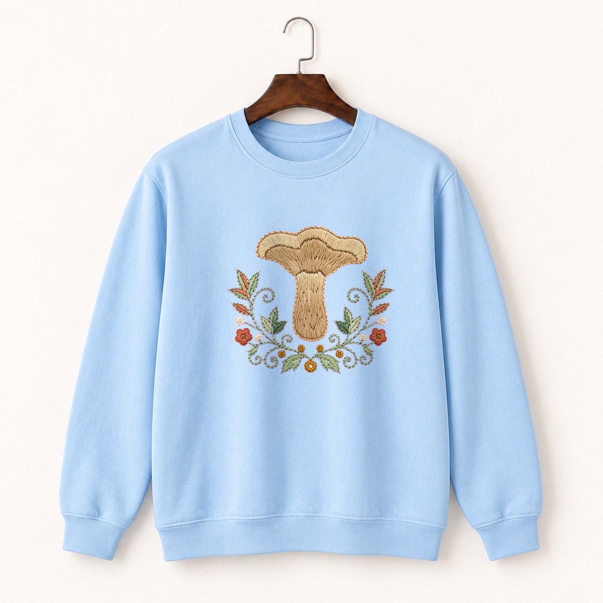 Trumpet Mushroom Crewneck Sweatshirt 1