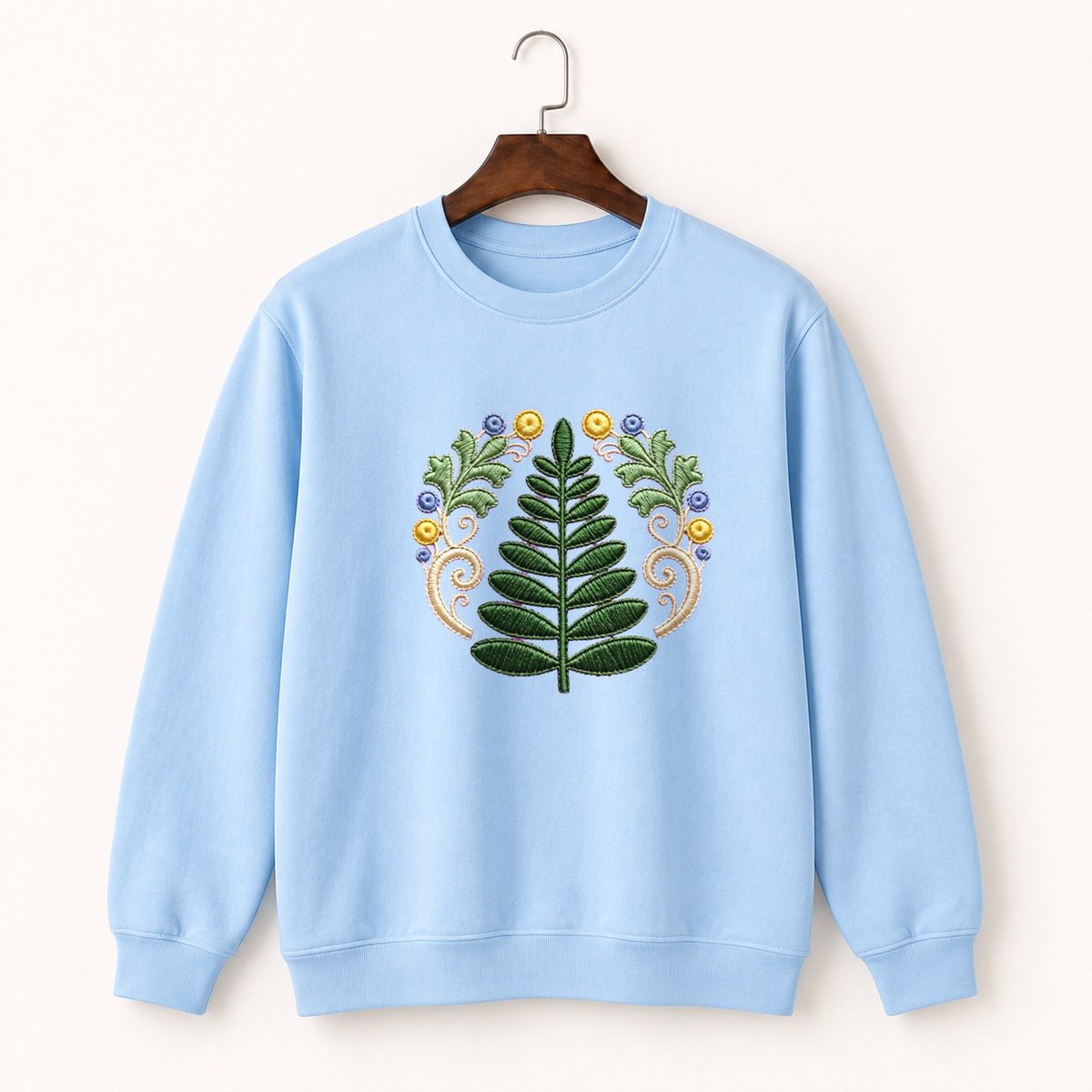 Fern Frond Crewneck Sweatshirt 1