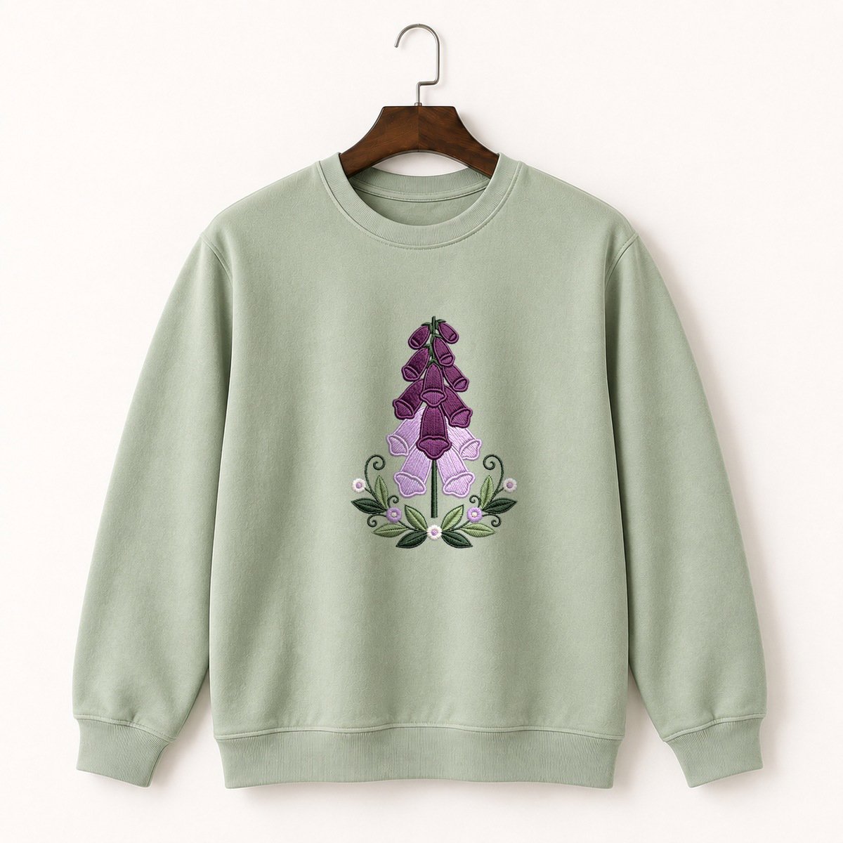 Foxglove Flower Crewneck Sweatshirt 2