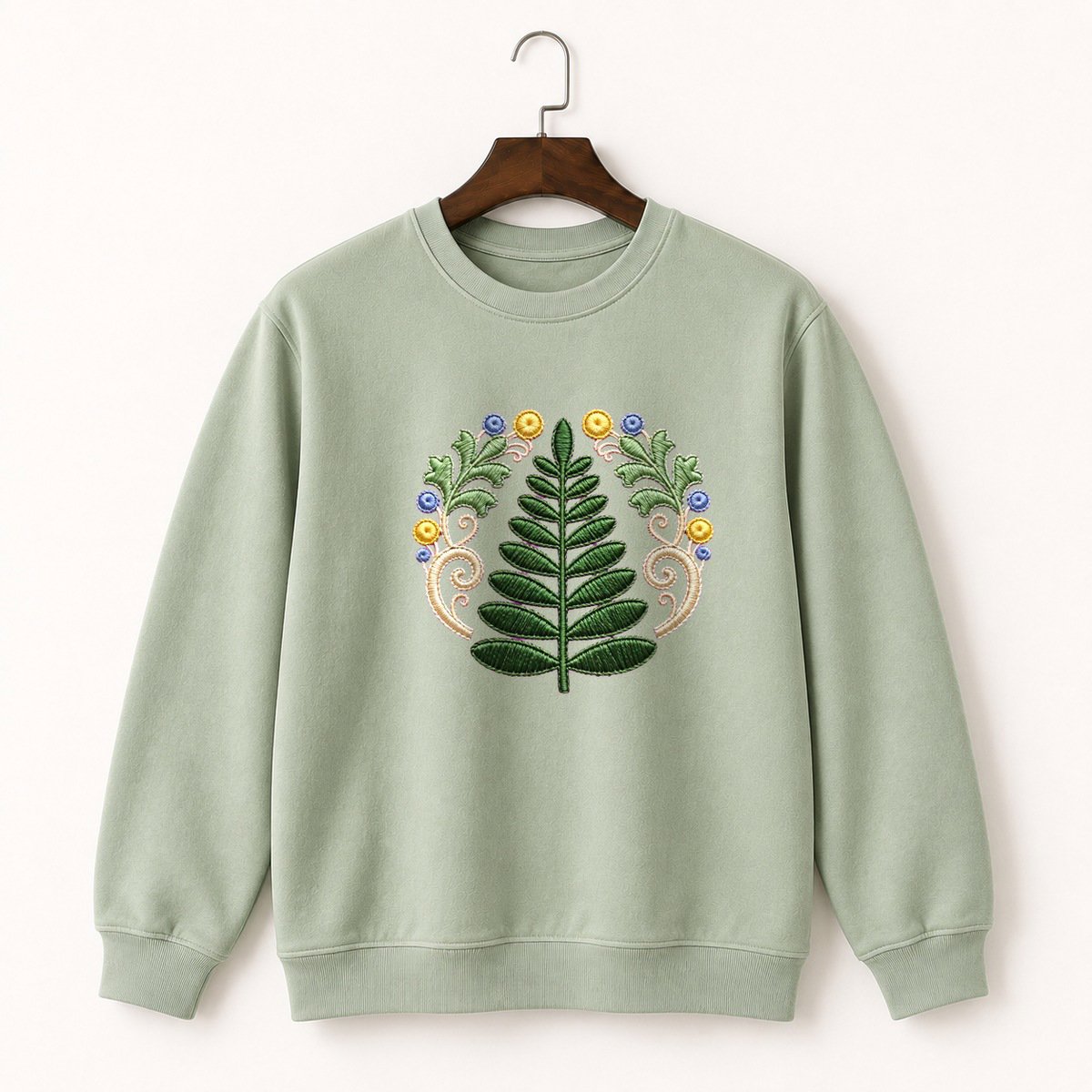 Fern Frond Crewneck Sweatshirt 2