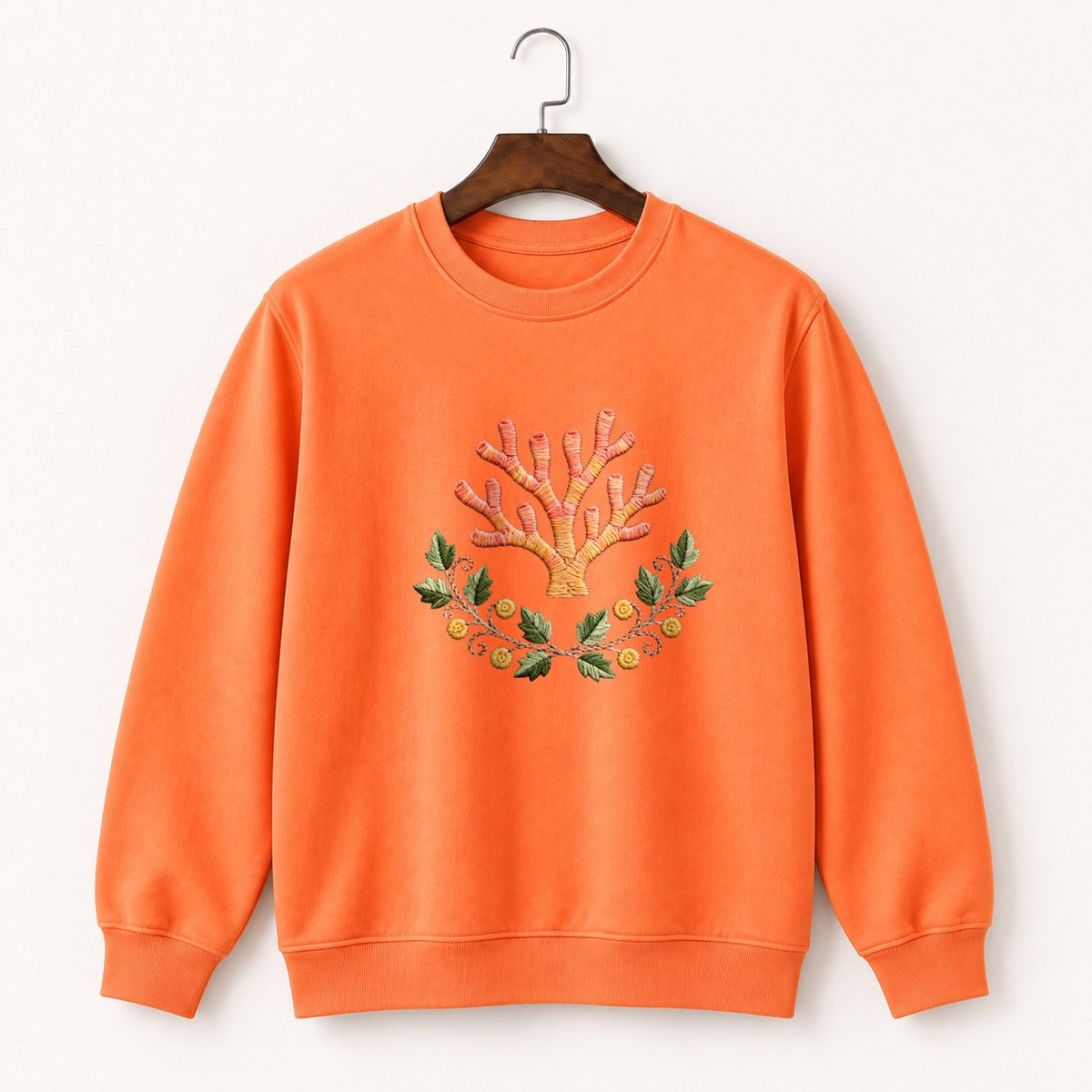 Coral Mushroom Crewneck Sweatshirt 3