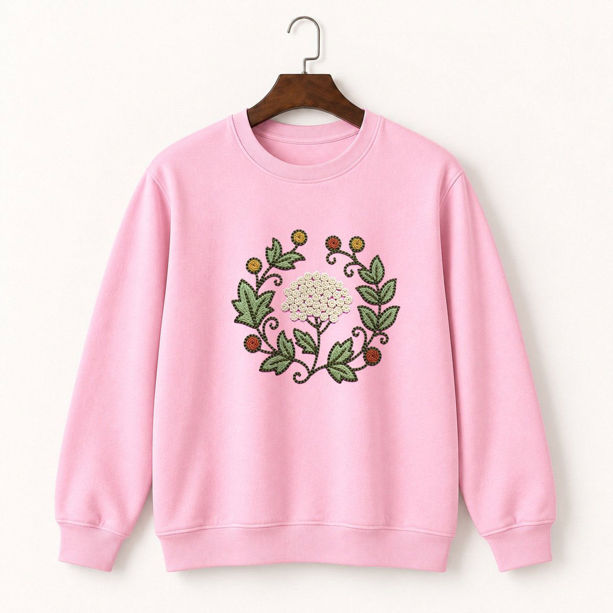 Yarrow Flower Crewneck Sweatshirt 4
