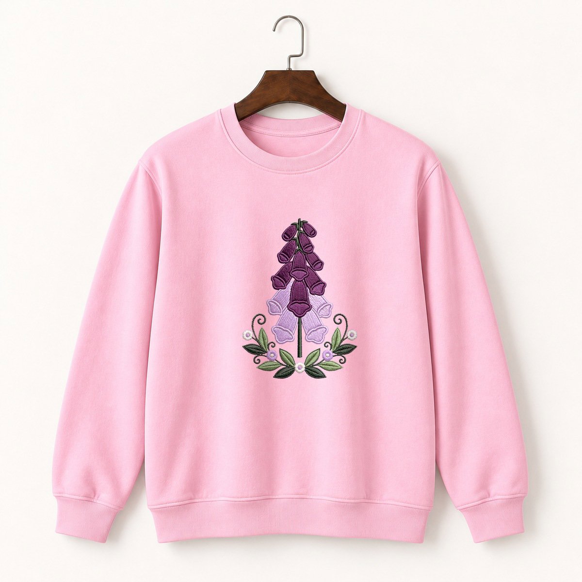Foxglove Flower Crewneck Sweatshirt 4