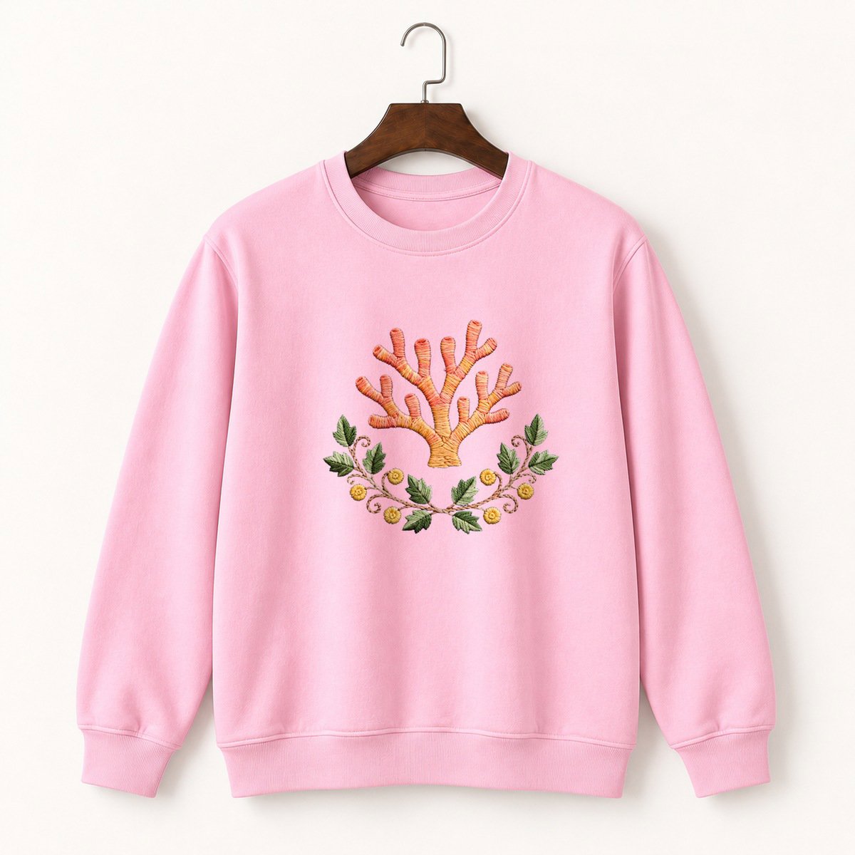 Coral Mushroom Crewneck Sweatshirt 4