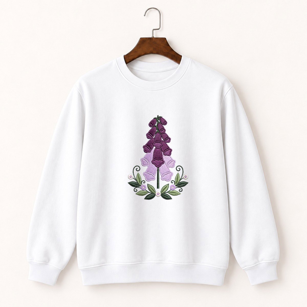 Foxglove Flower Crewneck Sweatshirt 5