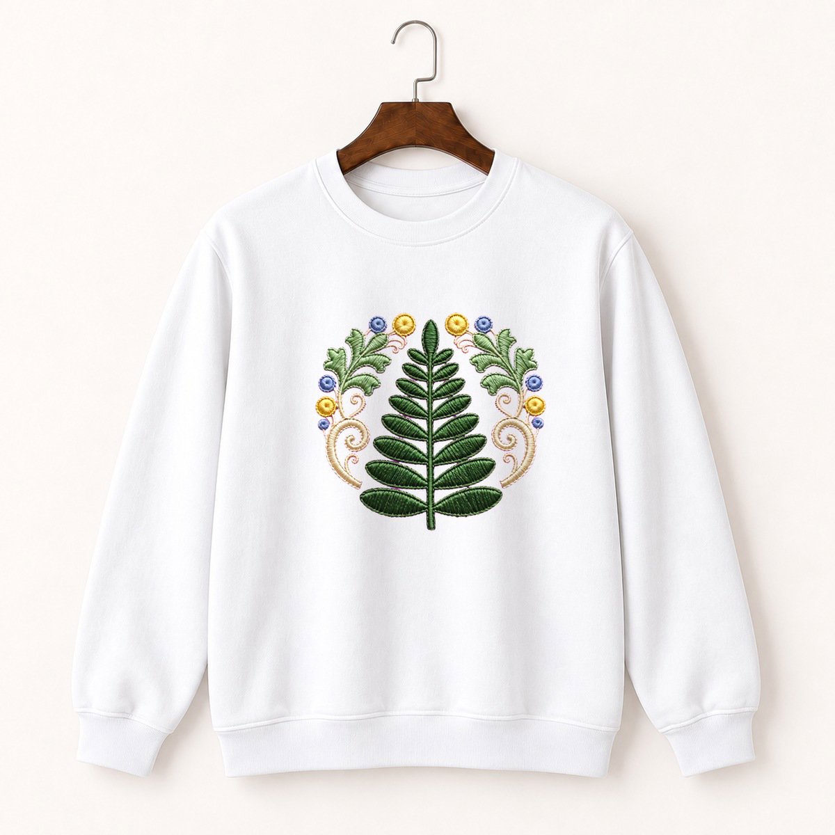 Fern Frond Crewneck Sweatshirt 5