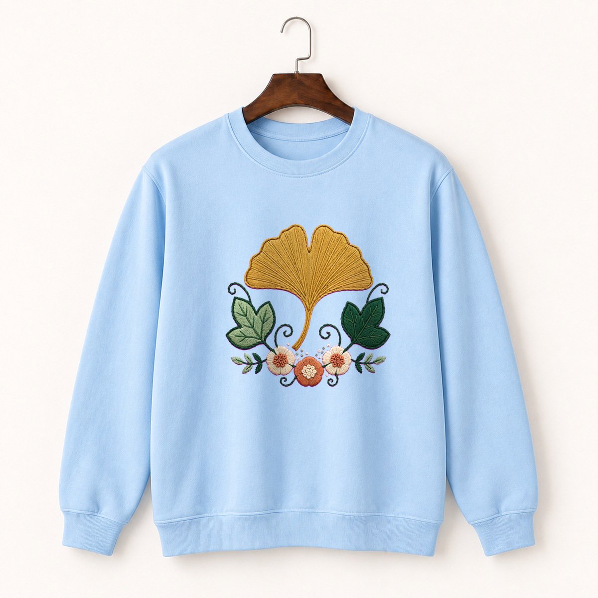 Ginkgo Leaf Crewneck Sweatshirt 1
