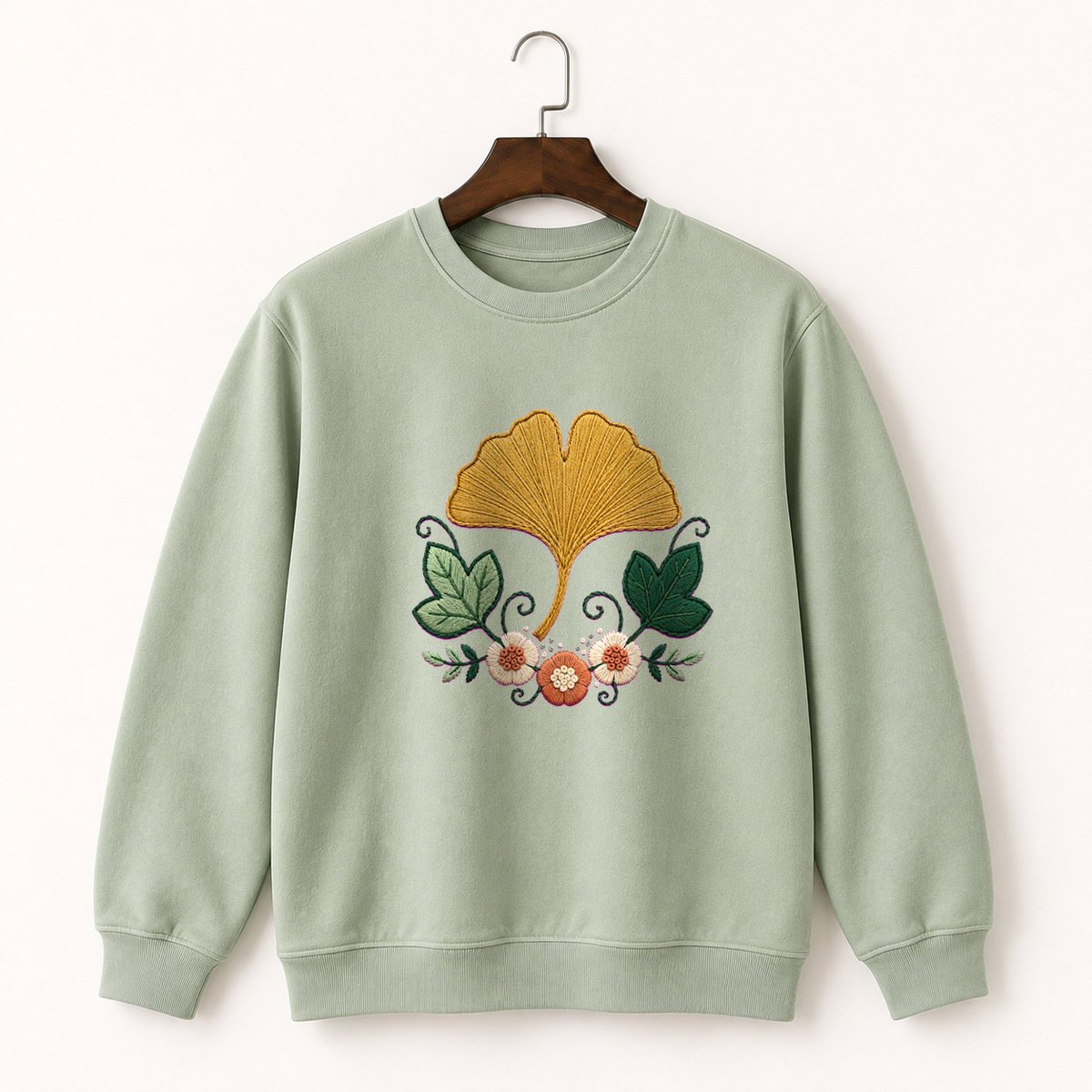 Ginkgo Leaf Crewneck Sweatshirt 2