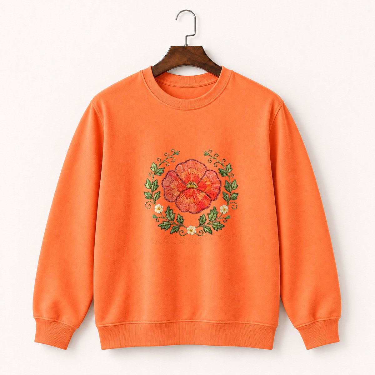 Poppy Flower Crewneck Sweatshirt 3