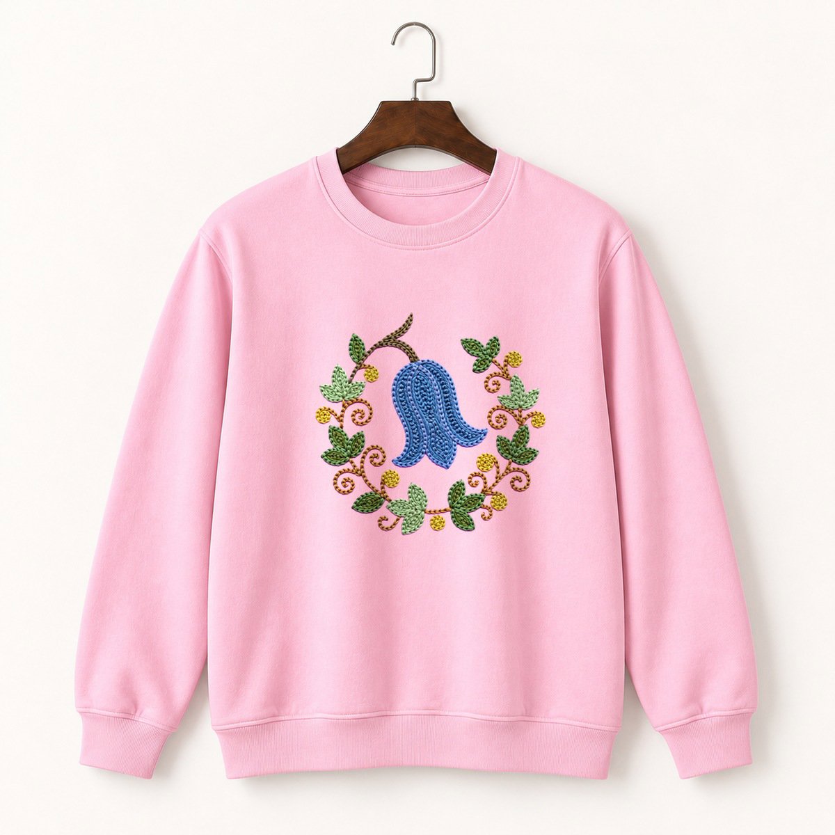 Bluebell Flower Crewneck Sweatshirt 4