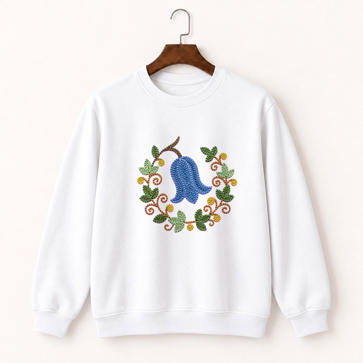 Bluebell Flower Crewneck Sweatshirt 5