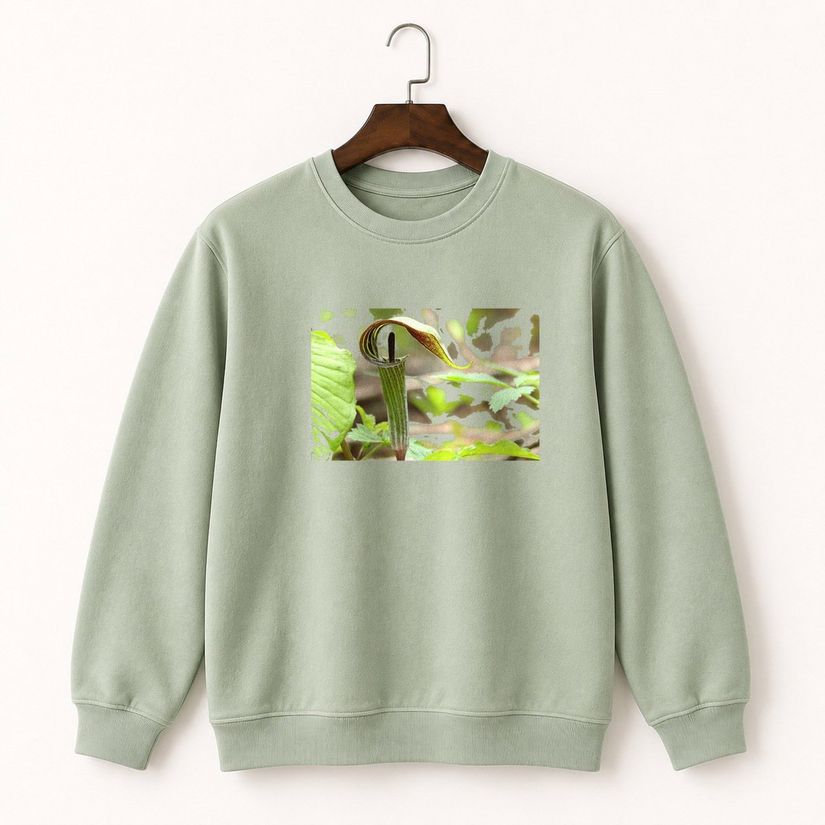 Jack-in-the-Pulpit Flower Crewneck Sweatshirt 2