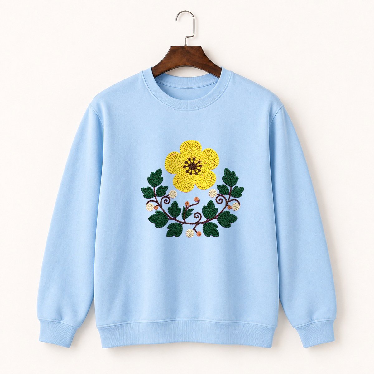 Buttercup Flower Crewneck Sweatshirt 1