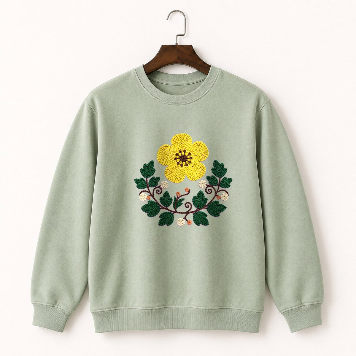 Buttercup Flower Crewneck Sweatshirt 2