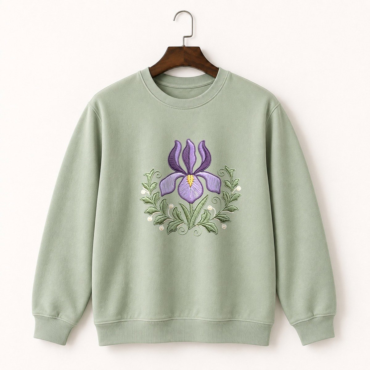 Iris Flower Crewneck Sweatshirt 2