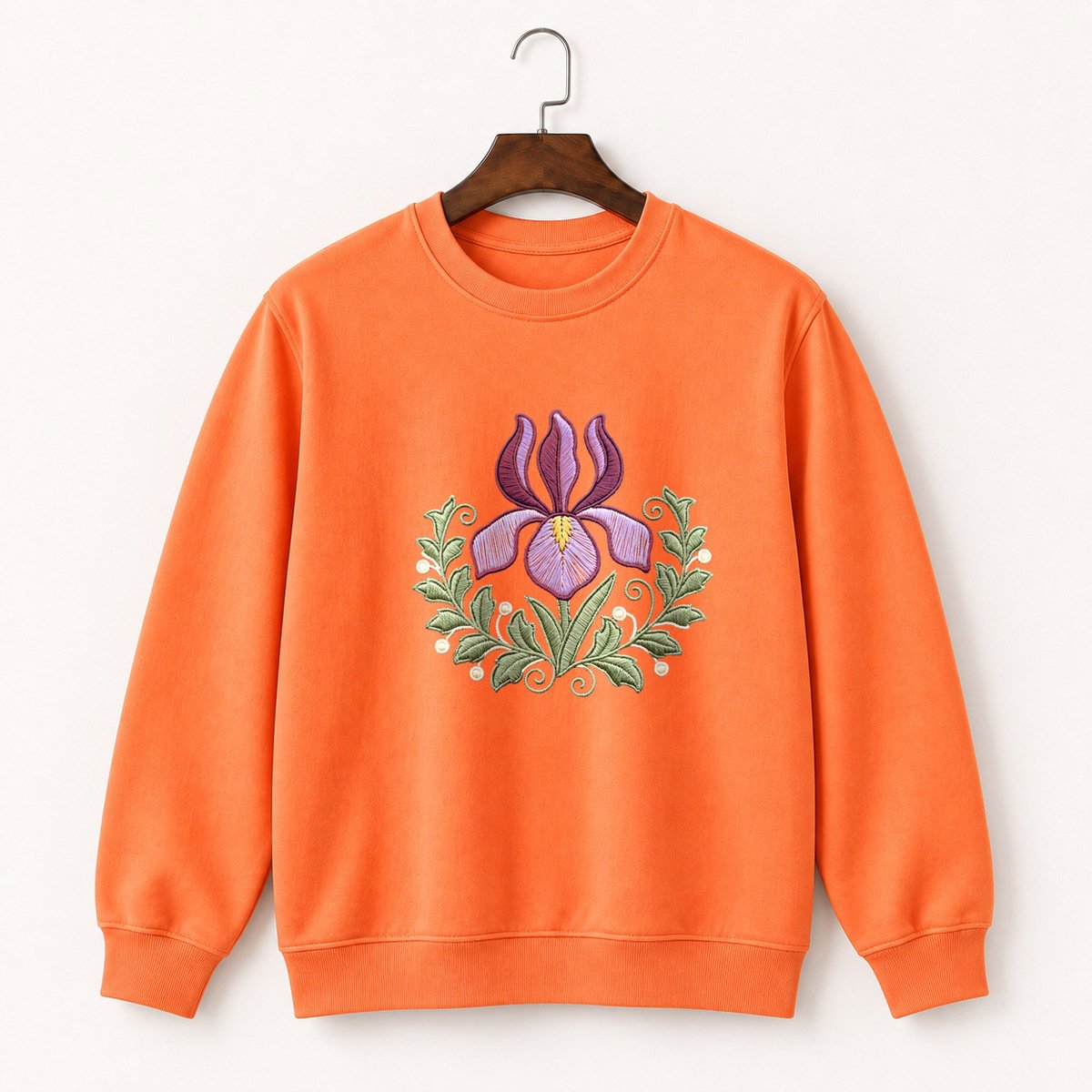 Iris Flower Crewneck Sweatshirt 3