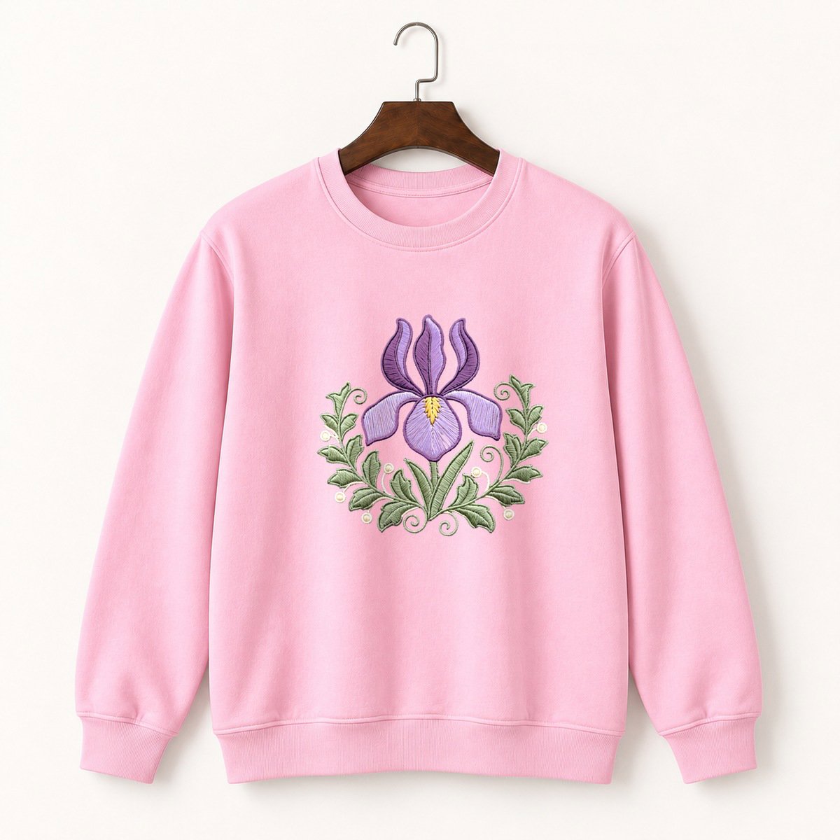 Iris Flower Crewneck Sweatshirt 4