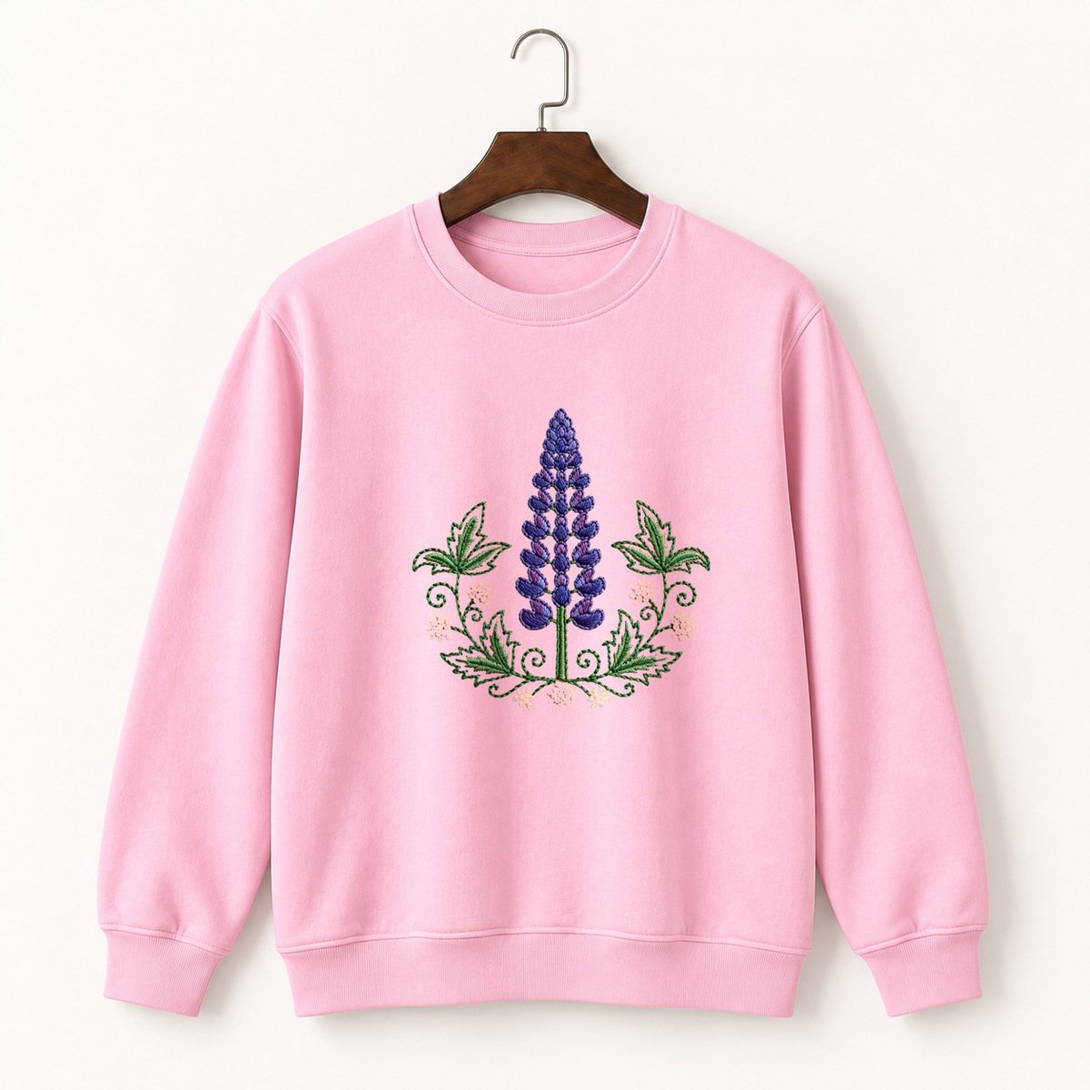 Lupine Flower Crewneck Sweatshirt 4