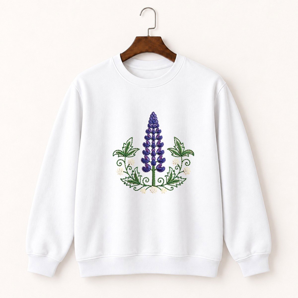 Lupine Flower Crewneck Sweatshirt 5