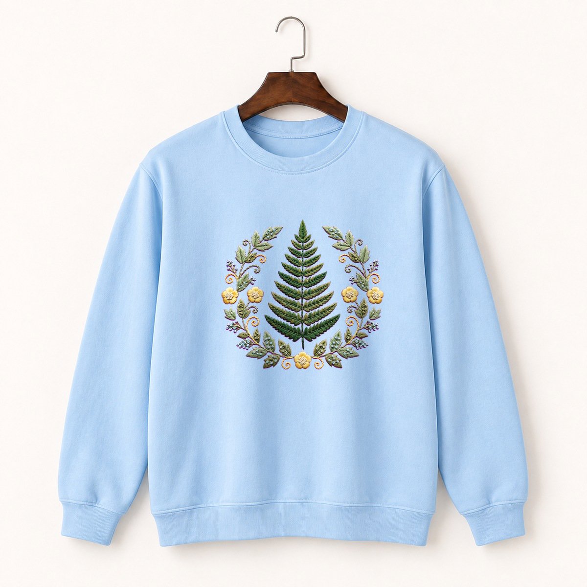 Fern Frond Crewneck Sweatshirt 1