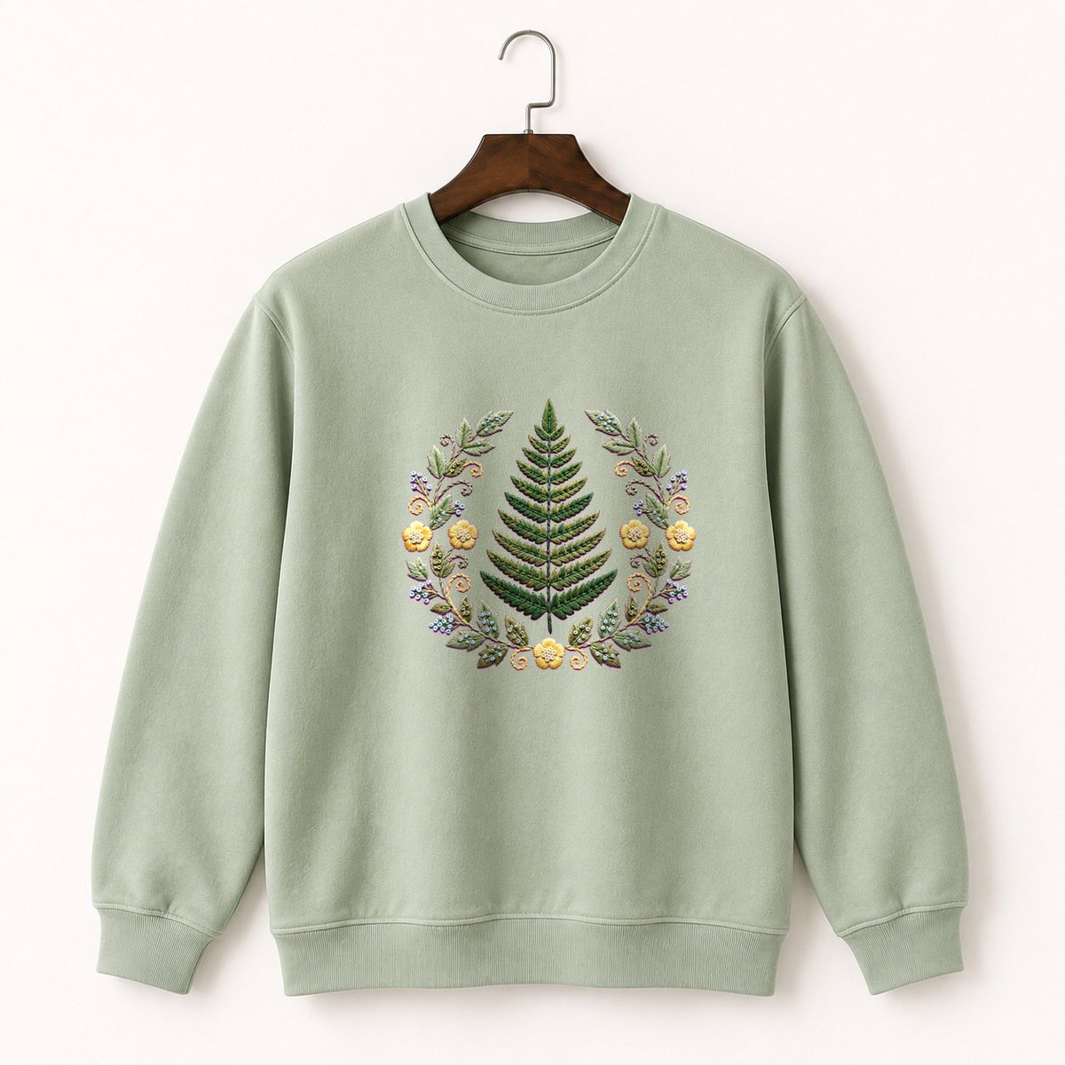 Fern Frond Crewneck Sweatshirt 2