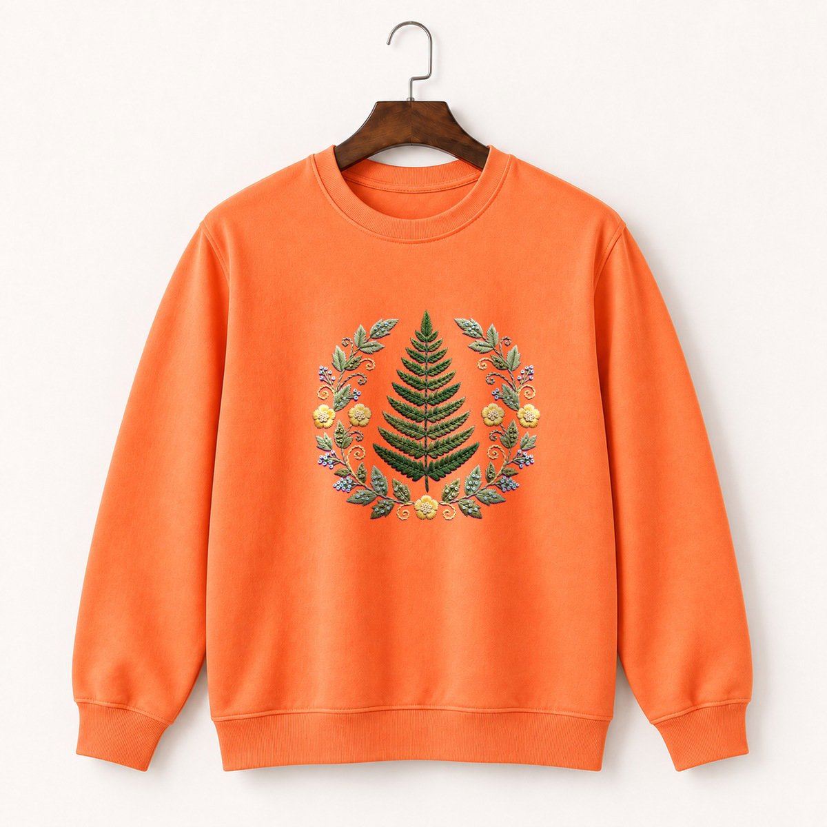 Fern Frond Crewneck Sweatshirt 3