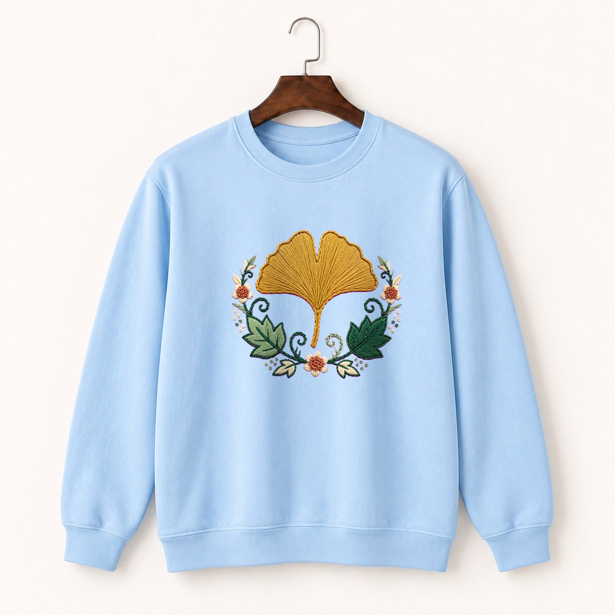 Ginkgo Leaf Crewneck Sweatshirt 1