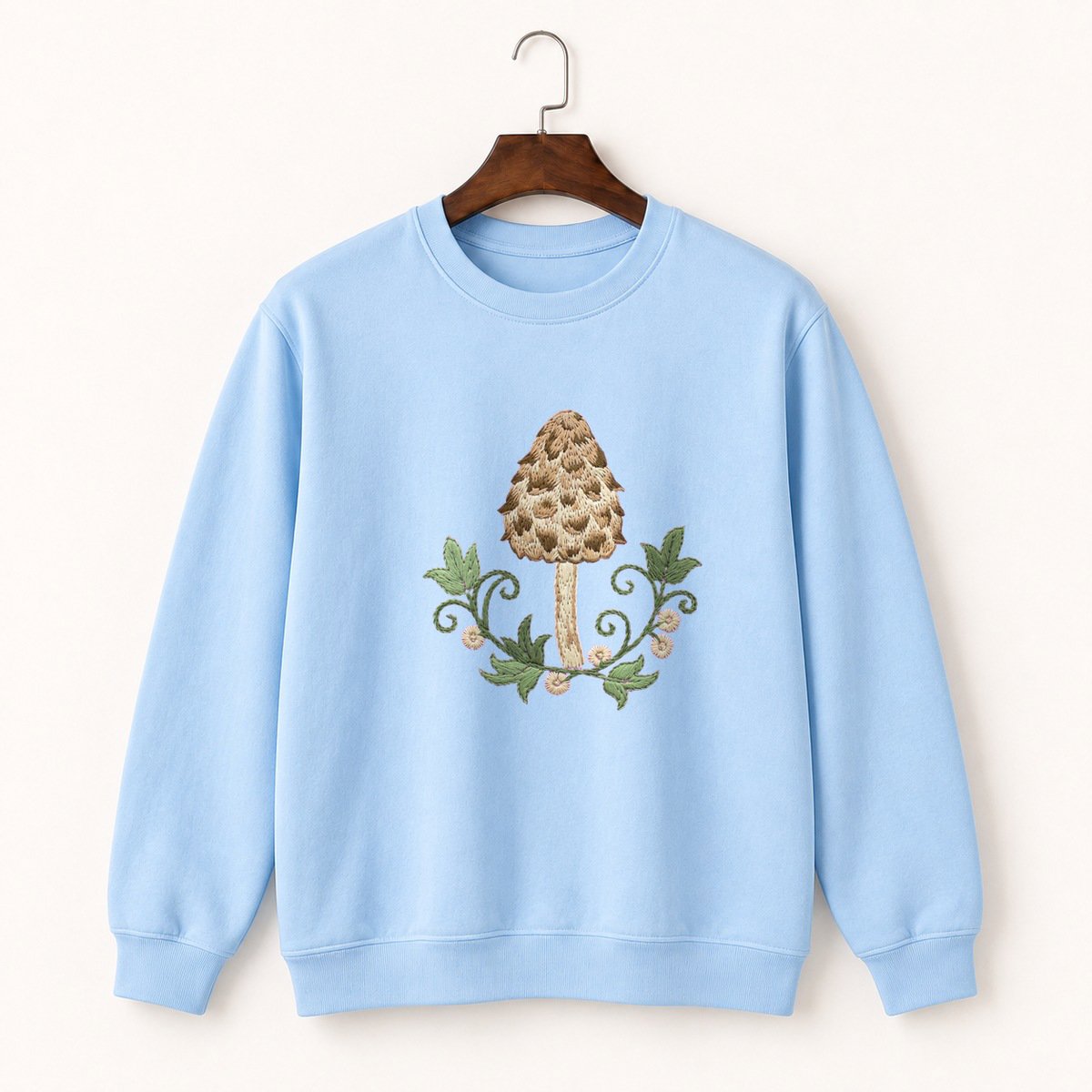 Shaggy Mane Mushroom Crewneck Sweatshirt 1
