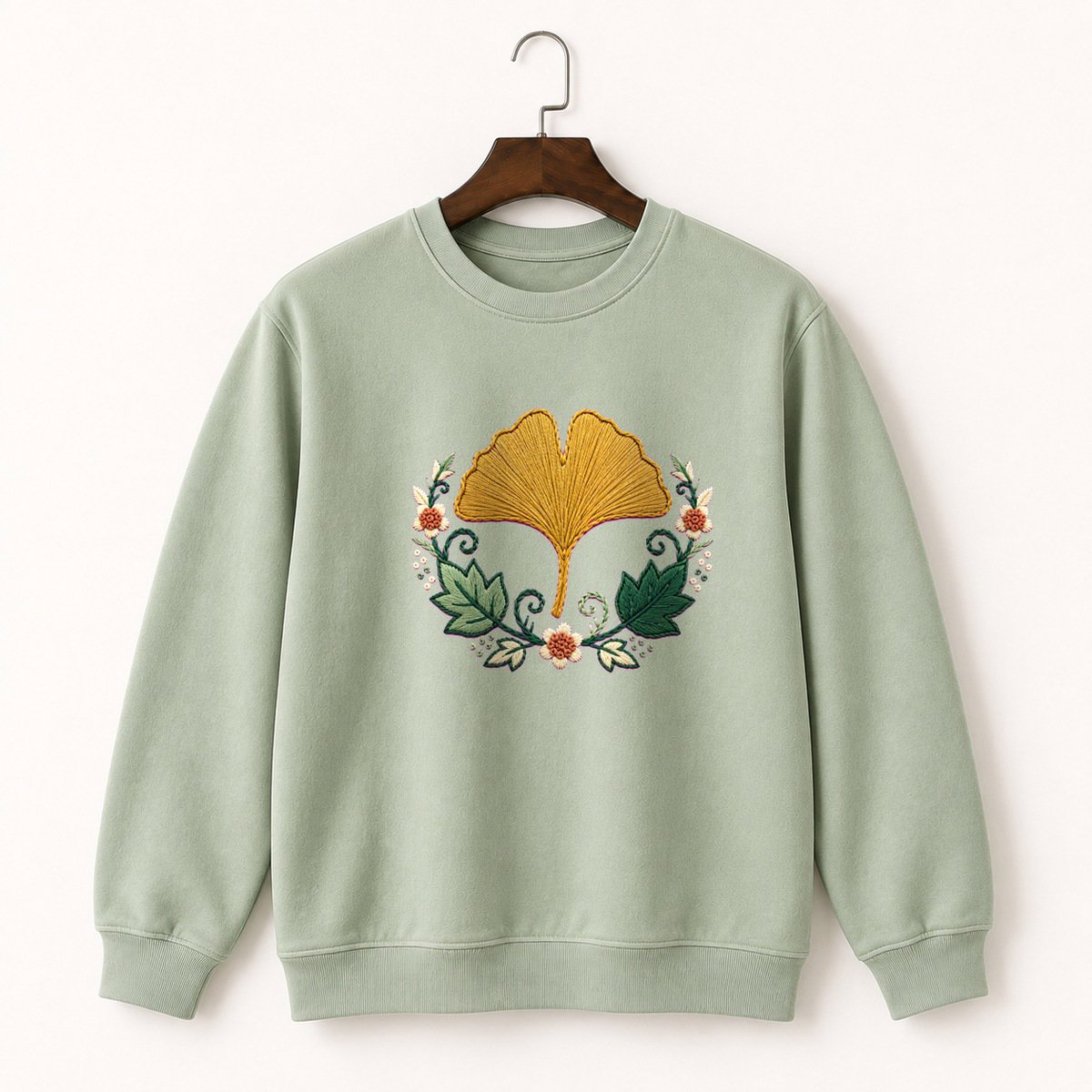 Ginkgo Leaf Crewneck Sweatshirt 2