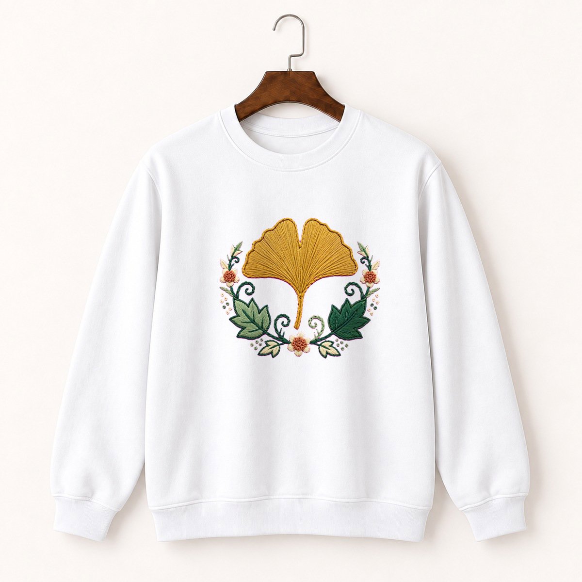 Ginkgo Leaf Crewneck Sweatshirt 5