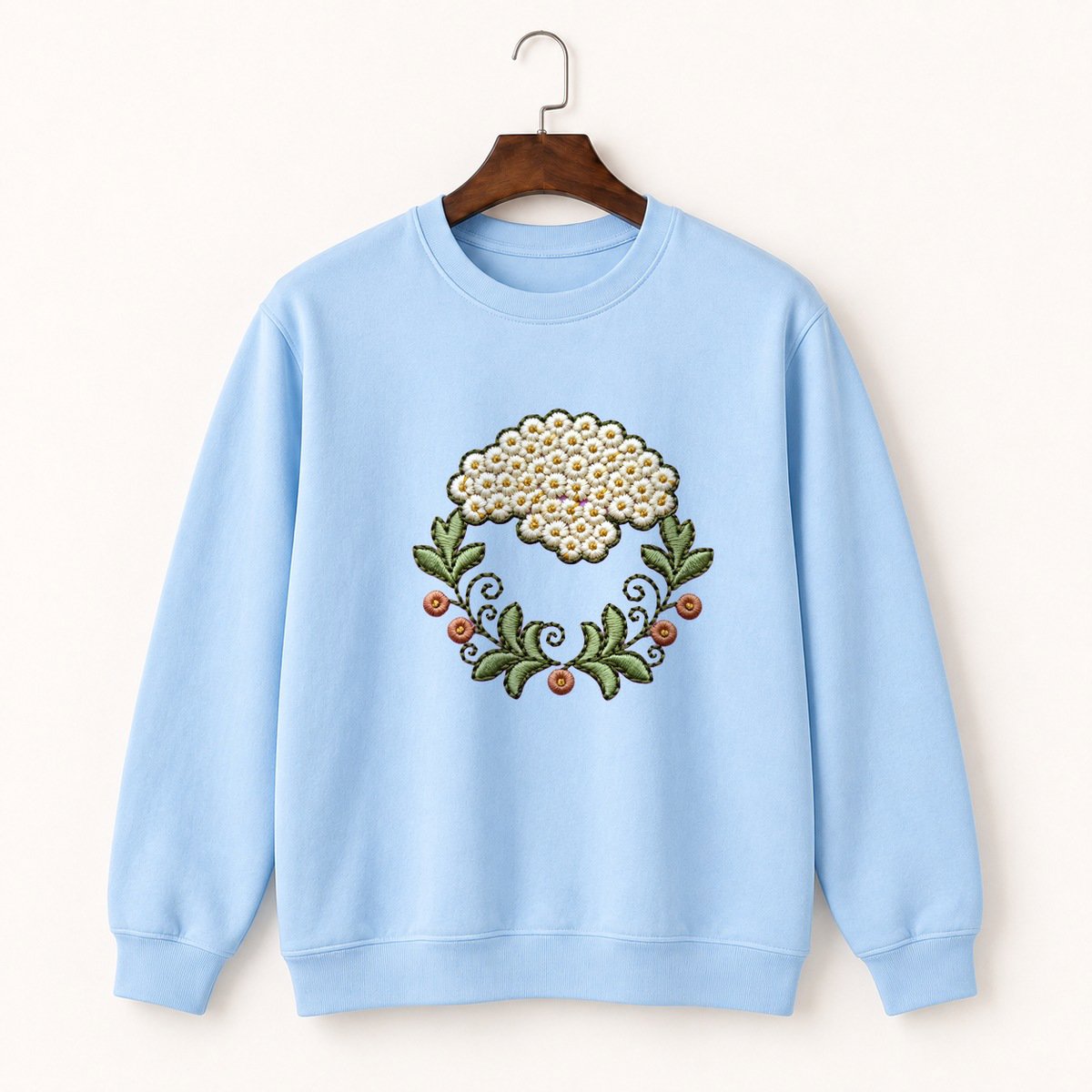 Yarrow Flower Crewneck Sweatshirt 1